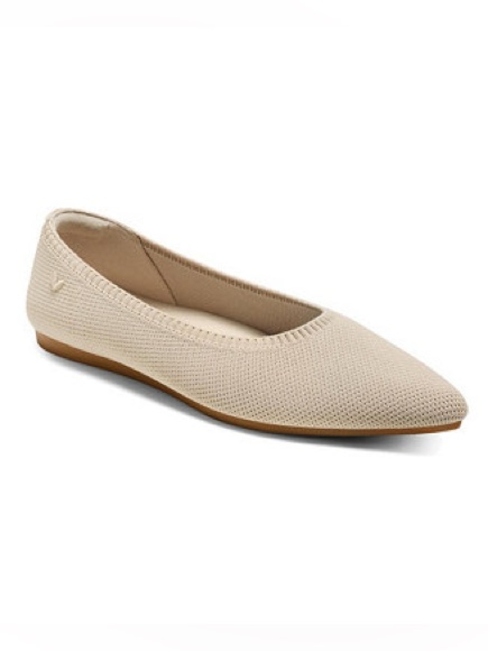 VIVAIA Aria Pointed Toe Ballet Flats Almond 39.5 US 8.5